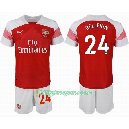 Billige Fotballdrakter Arsenal BELLERIN 24 Barn Hjemmedraktsett 2018/19 Kortermet